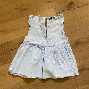 ZARA v-neck peplum top